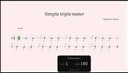 Simple duple, triple and quadruple meter