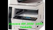 Kyocera KM 2050 - 1650 tirando relatórios -Taskalfa