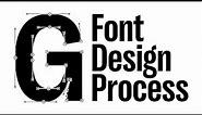 Type design process: making Right Grotesk font in Glyphs