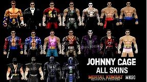 Mortal Kombat ALL JOHNNY CAGE MK Costume Skin Klassic Cyber Ninja PC Mod MK9 Komplete Edition MKKE