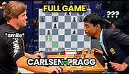 What did Praggnanandhaa tell Magnus? Carlsen vs Pragg | Full Game | FIDE World Rapid 2023