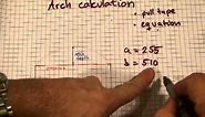 Arch calculation for layout (find radius, given span and depth of arch)