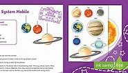 Solar System Mobile Craft Instructions