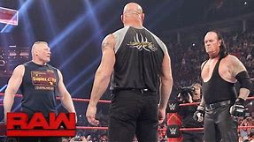 Brock Lesnar goes face-to-face with Goldberg and The Undertaker: Raw, Jan. 23, 2017
