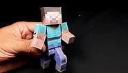 Bendable Steve: Minecraft make by Paper , Tutorial video