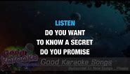 Do You Want To Know A Secret - The Beatles ( Karaoke Lyrics )