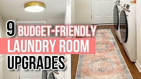 9 DIY Laundry Room Upgrades | Laundry Room Makeover for UNDER $300!!!