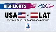 Highlights | USA vs. Latvia | 2023 #IIHFWorlds