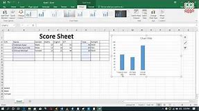 Creating a score sheet using Microsoft Excel