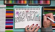 How to Draw New Year's Fireworks! (Doodle for the Day, No. 6)
