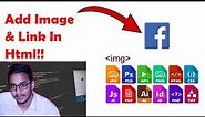 How To Add Facebook Link in Html Webpage!!