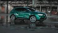2024 Alfa Romeo Tonale in Green Driving Trailer