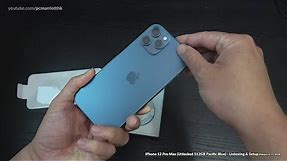 iPhone 12 Pro Max (Unlocked 512GB Pacific Blue) - Unboxing & Setup