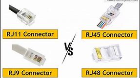 Know the Difference- RJ9, RJ11, RJ12, RJ45, RJ48 & Pinout