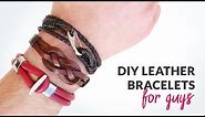 DIY 3 Styles of Leather Bracelets for Guys | Curly Made