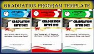 Graduation Program Template 2