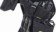AWP Angled Drill Holster | Heavy-Duty Polyester Drill Holster Designed to Sit on Belt and Hold Weight Evenly | Black | Fits Most Drills