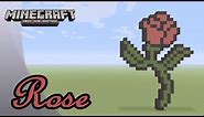 Minecraft: Pixel Art Tutorial and Showcase: The Rose (Beauty and The Beast)
