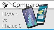 Nexus 6 VS Note 4 : petite comparaison