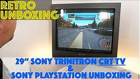 "20-ish Year Old" SONY 29" Trinitron CRT TV For Retro Gaming! My Massive New Toy!