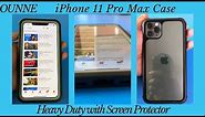 iPhone 11 Pro Max heavy duty full protective case with built-in Screen Protector by Ounne