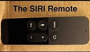 The Apple TV SIRI remote