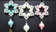 DIY - How to make pearl beaded keychain | Cute and Easy pearl beaded keychain at home