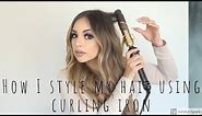 HOW I CURL MY HAIR! (using hot tools curling iron 1 1/4)