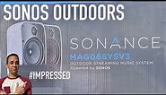 Sonos Powered Sonance Outdoor Speaker Setup # impressed