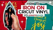 How to Iron On Cricut Vinyl With Regular Irons for Beginners