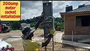 How to install Meter Socket Boxes & conduits into a stanchion before concreting! 200amp meter socket