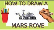 How to draw a Mars rover step by step