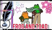 How to draw frog and toad