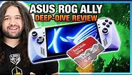 ASUS ROG Ally Deep-Dive Review: Thermals, Gaming, Power, SD Card, & More vs. Steam Deck