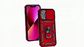 YZOK for iPhone XR Case,with Camera Lens Cover HD Screen Protector,[Military Grade] Ring Car Mount Kickstand Hybrid Hard PC Soft TPU Shockproof Protective Case for iPhone XR-Black