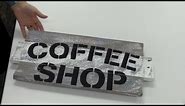 Makerspace Monday: Cricut Coffee Shop Sign