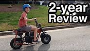Full review of our Coleman CC100X mini bike (2 year review)