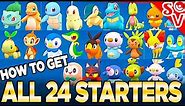 How to Get ALL 24 Starter Pokemon - Indigo Disk