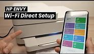 Wi-Fi Direct Setup on HP Envy 6000 Series Printer (6452e , 6455e, 6400e, 6000e.. )