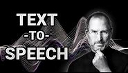 The BEST Text-To-Speech AI Tool ElevenLabs (Featuring Steve Jobs)