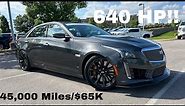 2017 Cadillac CTS-V Carbon Black Package 6.2 Supercharged POV Test Drive & 45,000 Mile Review