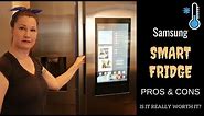 SAMSUNG FAMILY HUB SMART FRIDGE REVIEW - IS IT REALLY WORTH IT? // Pros & Cons