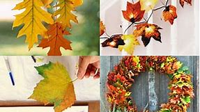 24 Gorgeous Fall Leaf Crafts & Easy DIY Decor