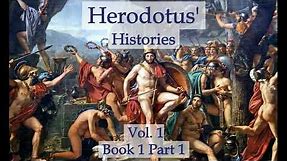 Herodotus' Histories Vol. 1 - Book 1, Part 1 (Audiobook)