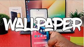 How to Change Wallpaper in Samsung Galaxy A72 - Home Screen Customization
