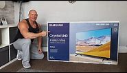 NEW 2020 Samsung TU8000 55” TV,unboxing,setup,wall mounting,picture & audio demo