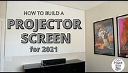How To Build A Projector Screen | DIY Projector Screen | How To Build A Movie Screen