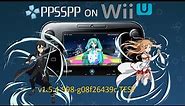 PPSSPP rev. 1.5.4-998 on Wii U test