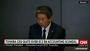 Toshiba CEO quits over $1.2 billion accounting scandal