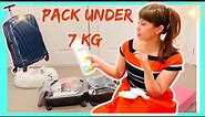 How I pack carry-on luggage under 7kg and useful tips